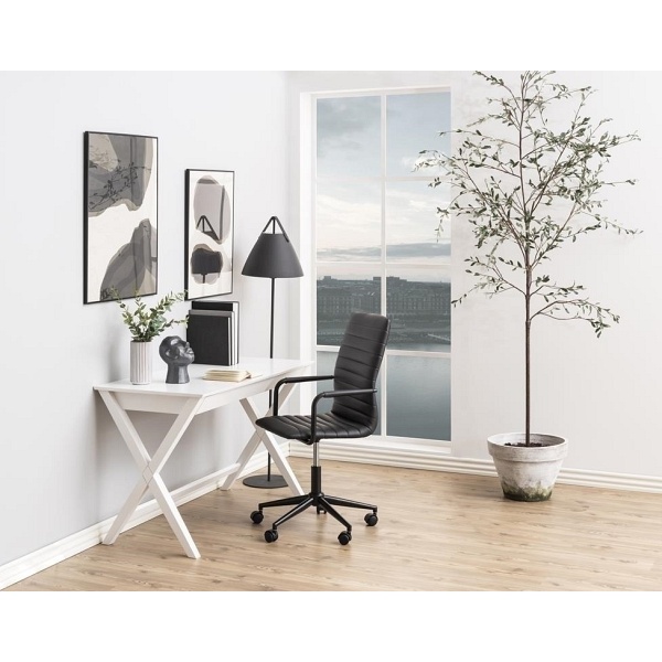 Fotel biurowy Winslow czarny/czarny - ACTONA